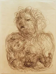 With Her Late-born Child